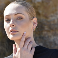 Rue Artisan Twin Line Open Ring (Silver)
					