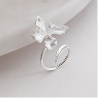 Bloom Artisan Silver Open Ring
					