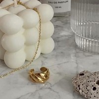 Aveline Gold Vermeil Croissant Open Ring
					