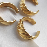 Lux Gold Vermeil Croissant Open Ring
					