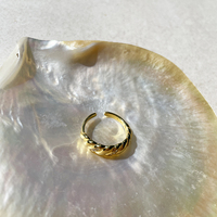 Lanette Gold Vermeil Twisted Open Ring
					