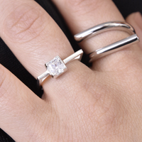 Artha Solid Sculptural Wrap Open Ring
					