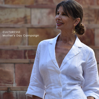 Soleste 24K Artisan Sun Drop Earrings (for pierced ears)