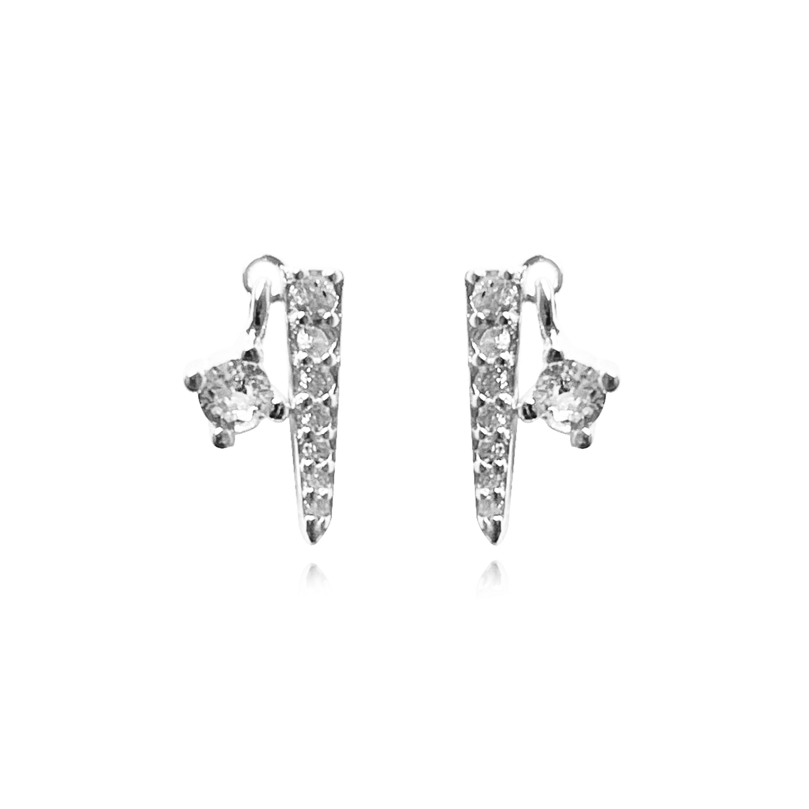 Rectangle Diamante Earrings 2024 | citybeef.com