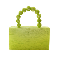 Lorena Artsy Resin Clutch (Lime Green) image