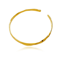 Elio Artisan Solid Bangle (24K Gold) image