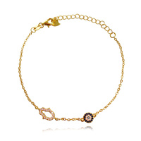 Azra Luck Evil Eye Bracelet (Gold)  image