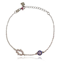 Azra Luck Evil Eye Bracelet (Silver) image