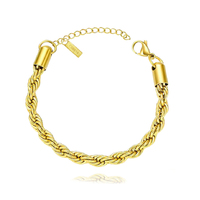 Belina Twisted Gold Bracelet  image
