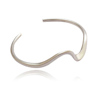Elyse Artisan Silver Solid Bangle image