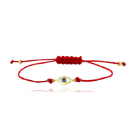 Aysun Gold Evil Eye Bracelet (Red String) image