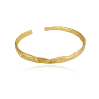 Fossette Artisan Textured Bangle (Gold) image