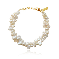 Cosetto Twin Line Freshwater Pearl Bracelet image