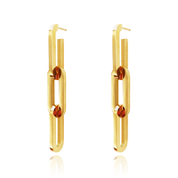 Chevelle 18K Modern Chain Drop Earrings image