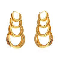 Lotta Luxury Sculptural Hoop Earrings image