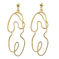 Eimear Female Body Line Art Earrings image