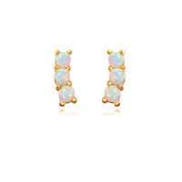 Zia Dainty Opal Stud Earrings image