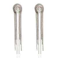 Isolde Diamante Tassel Drop Earrings image
