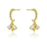 Morley Gold Vermeil Bee Drop Earrings image
