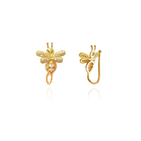 Levana Gold Bee Cuff Earrings image