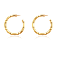 Danica 70's Gold Hoop Earrings image