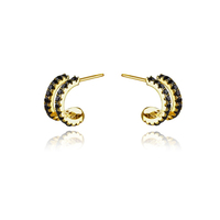 Sydney Dainty Twin Loop Earrings image