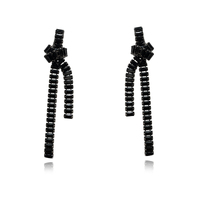 Laila Noir Knot Earrings image
