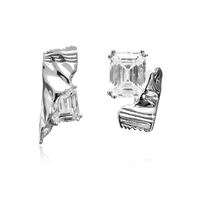 Bonbons Artisan Mismatched Earrings (Silver) image