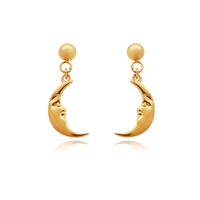 Amaris Gold Filled Dainty Moon Earrings image