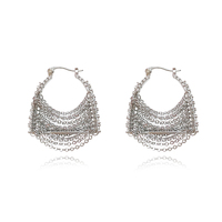 Mavis Silver Chain Bag Earrings image