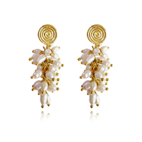 Bellarose 24K Artisan Pearl Drop Earrings image