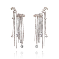Bespoke Diamante Climber Earrings image