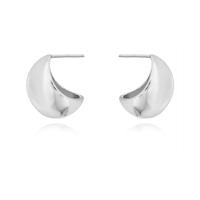 La Lumiere Modern Cocoon Earrings (Silver) image