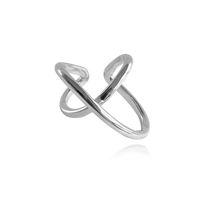 Harlow Sculptural Intertwined Cuff Earring (Single Piece Silver) image