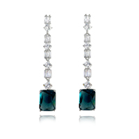 Annalee Crystal Drop Earrings (Aegean) image