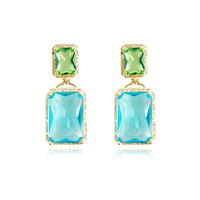 Marella Aqua Crystal Drop Earrings image