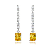 Annalee Crystal Drop Earrings (Citrine) image