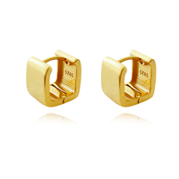 Zen Minimal Cubic Earrings (Gold Vermeil) image