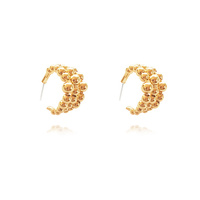 Gianna Curved Beads Earrings image
