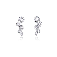 Alexi Dainty Silver Bubble Earrings image