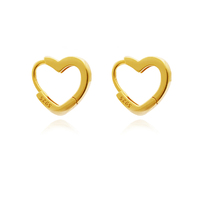 Agnes Gold Vermeil Dainty Heart Earrings image