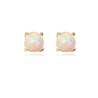 Siria Dainty Opal Stud Earrings image