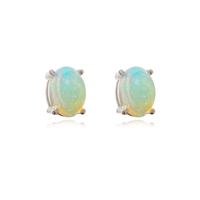 Lumi Solid Opal Stud Earrings image
