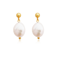 Myla Freshwater Pearl Drop Earrings image