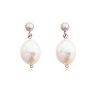 Indie Freshwater Pearl Drop Earrings image