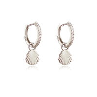 Brees Dainty Shell Drop Earrings