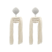 Estee Long Tassel Beads Earrings image