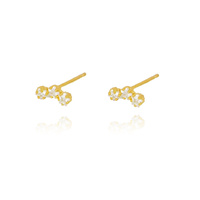 Nia Gold Filled Sparkling Stud Earrings image