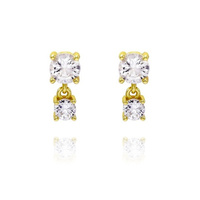 Mora Gold Filled Double Drop Earrings image