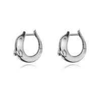 Swarna Artisan Dolphin Hoop Earrings (Silver) image